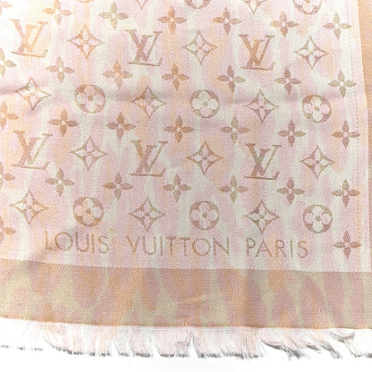 Louis Vuitton Monogram Shine Leogram Shawl Light Pink 2 of 7