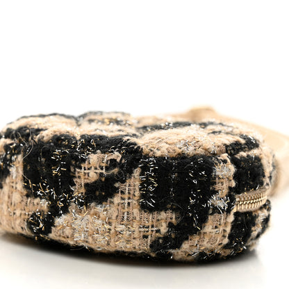 Chanel Tweed Lambskin Quilted Waist Bag With Coin Purse Beige 11 of 12