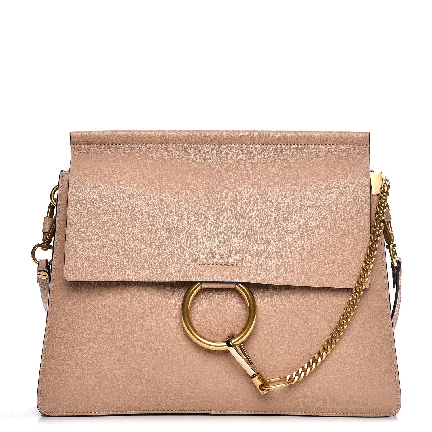 Chloe Calfskin Medium Faye Shoulder Bag Biscotti Beige 1 of 8