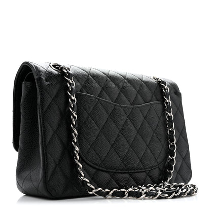 Chanel Caviar Quilted Medium Double Flap Black 3 of 14
