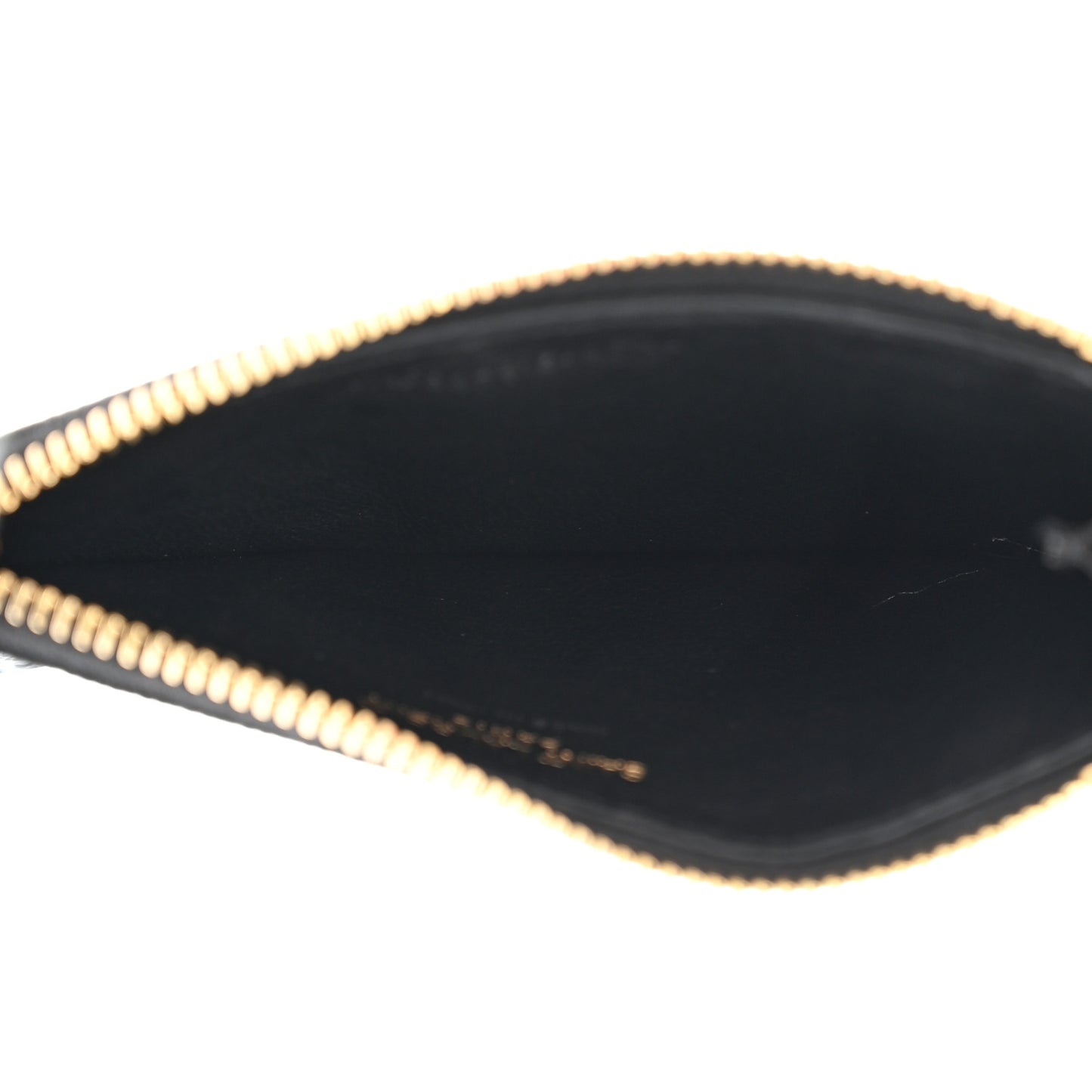 Grain De Poudre Matelasse Chevron Monogram Fragments Zippered Card Case Black