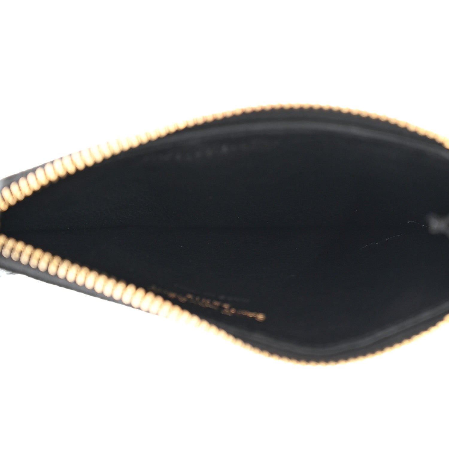 Saint Laurent Grain De Poudre Matelasse Chevron Monogram Fragments Zippered Card Case Black 5 of 7