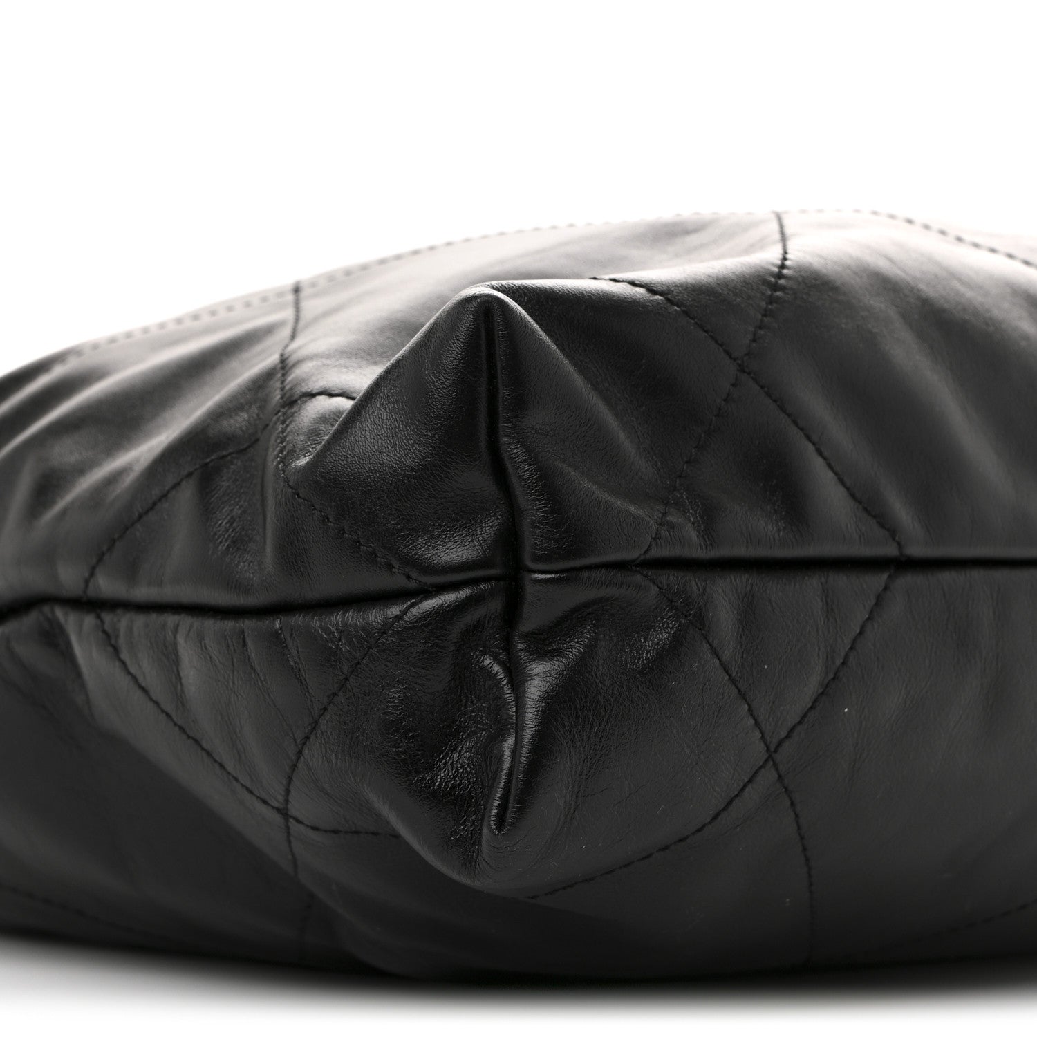Chanel Shiny Calfskin Quilted Small Chanel 22 Black 10 of 11