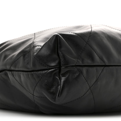 Chanel Shiny Calfskin Quilted Small Chanel 22 Black 10 of 11