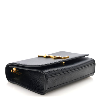 Saint Laurent Grain De Poudre Small Monogram Kate Satchel Black 4 of 10