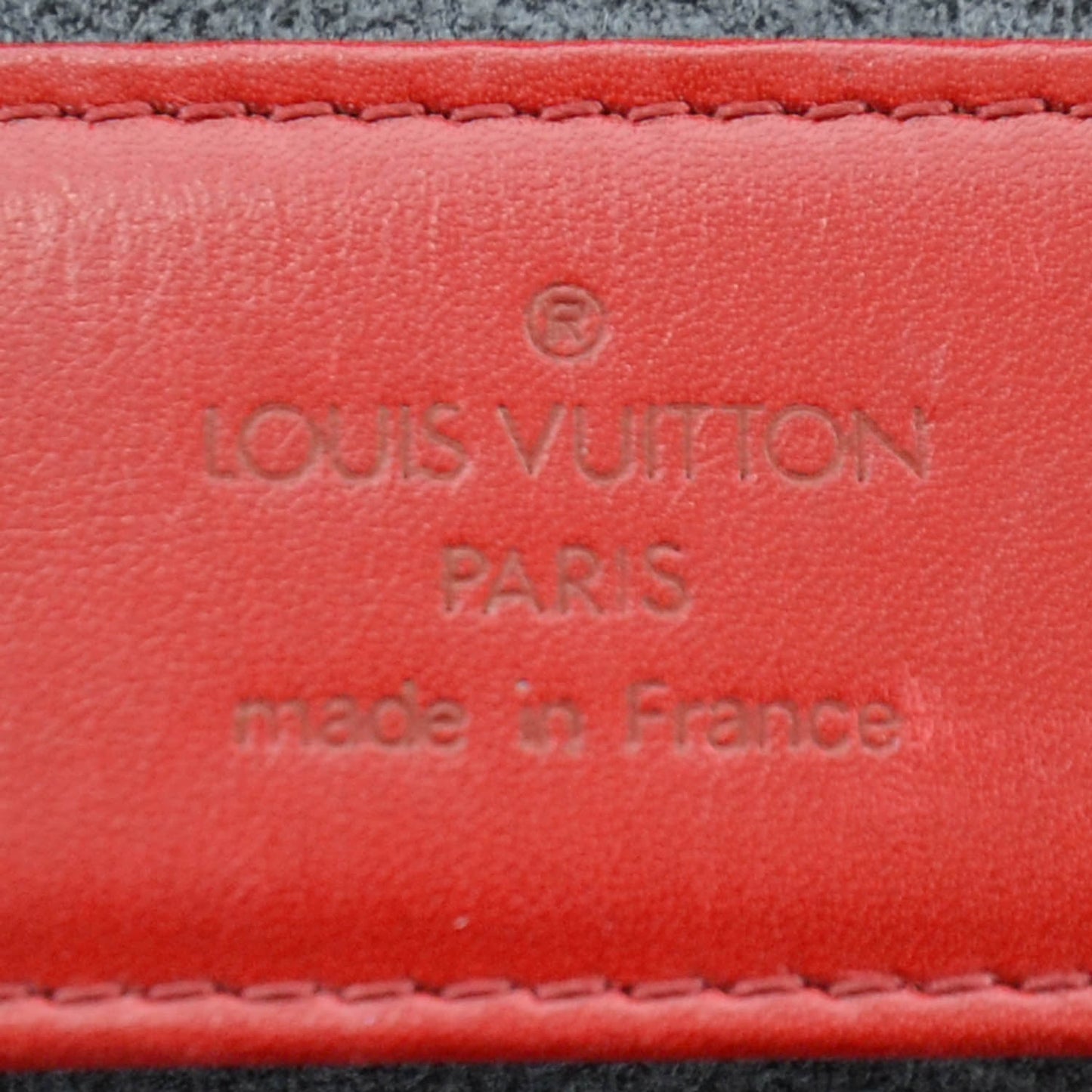 Epi Rouleau Bijoux Jewelry Roll Pouch Red