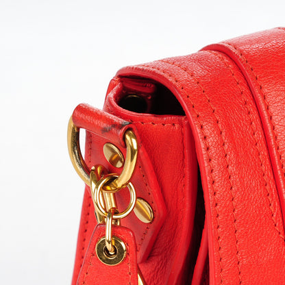 Proenza Schouler Lambskin PS1 Mini Pouch Messenger Fire Red 3 of 11