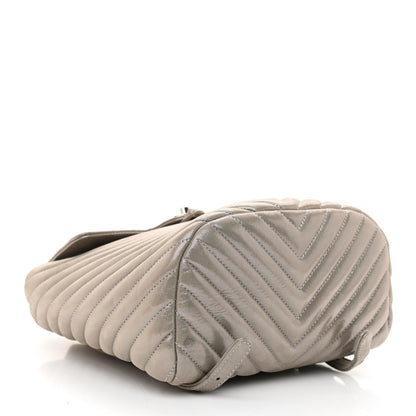 Chanel Iridescent Calfskin Chevron Quilted Small Urban Spirit Backpack Silver 4 of 10