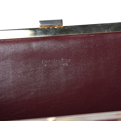 Christian Dior Monogram Clutch Burgundy 5 of 5