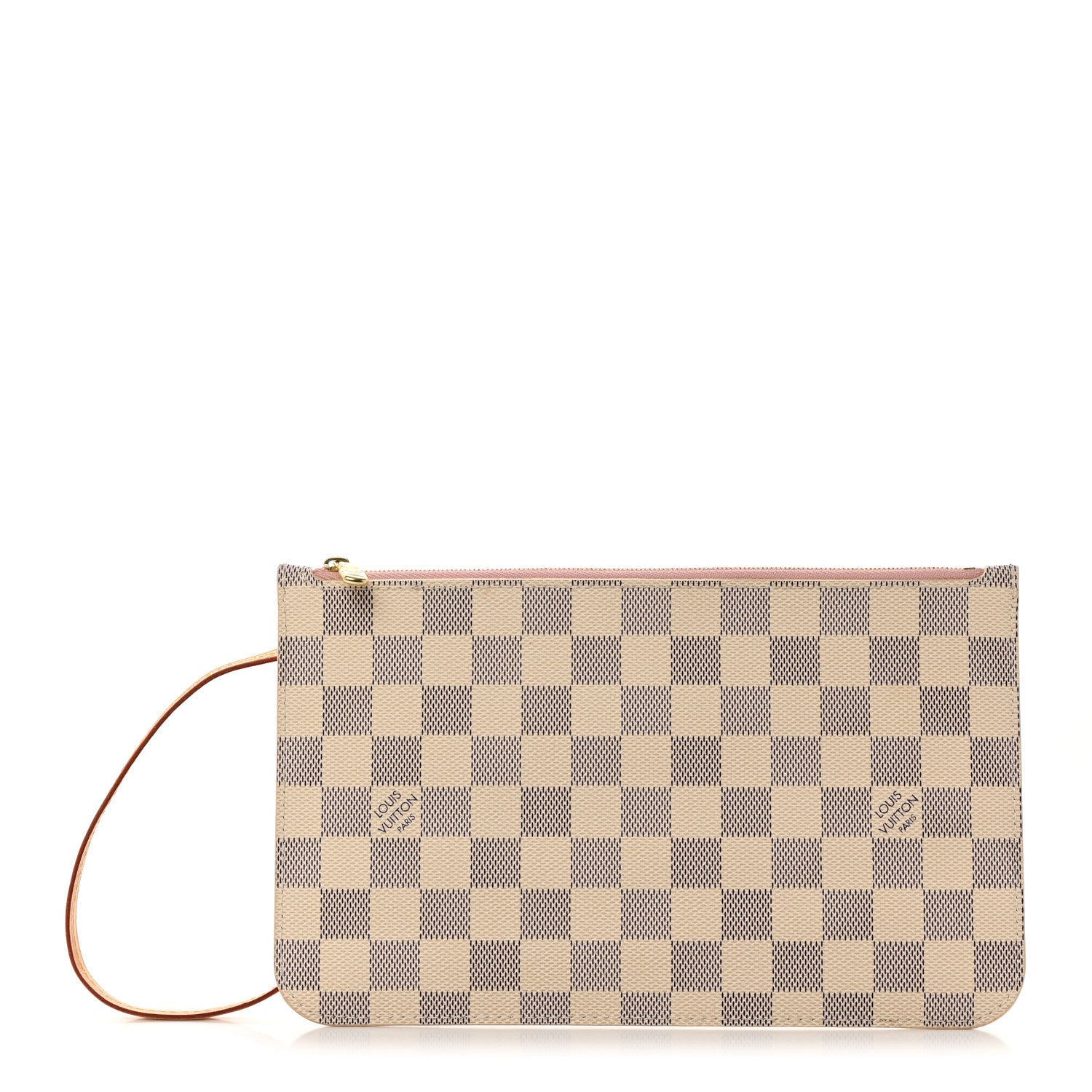 Louis Vuitton Damier Azur Neverfull MM GM Pochette Rose Ballerine 1 of 6