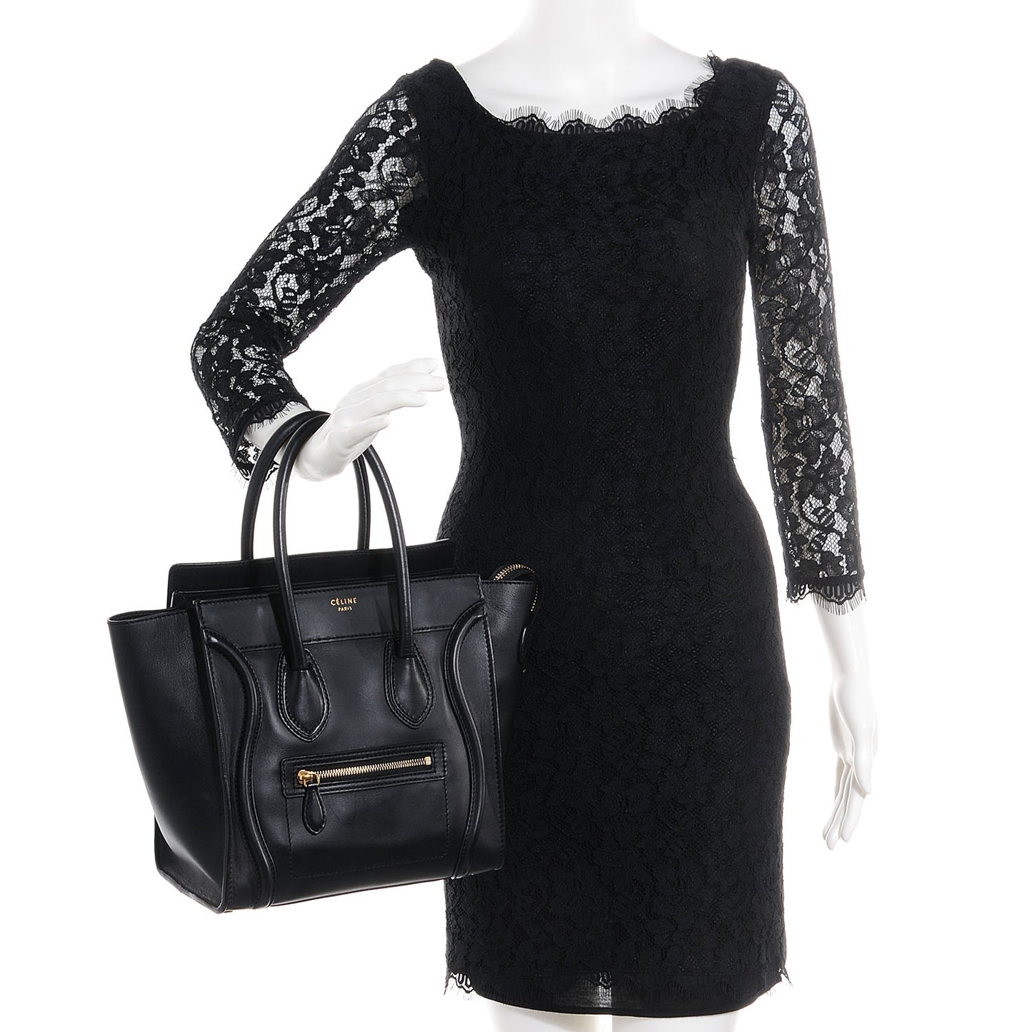 Smooth Calfskin Micro Luggage Black