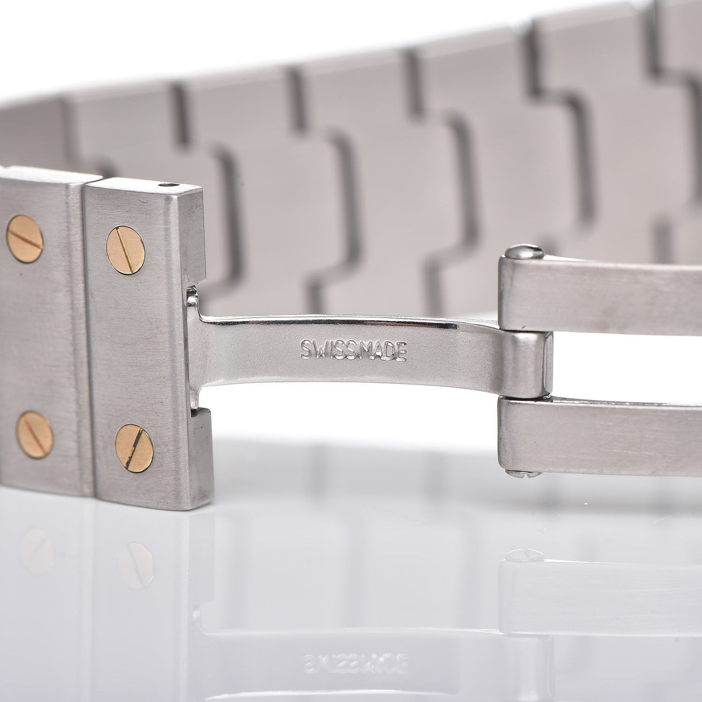 Stainless Steel 18K Yellow Gold 29mm Santos De Galbee Quartz Watch