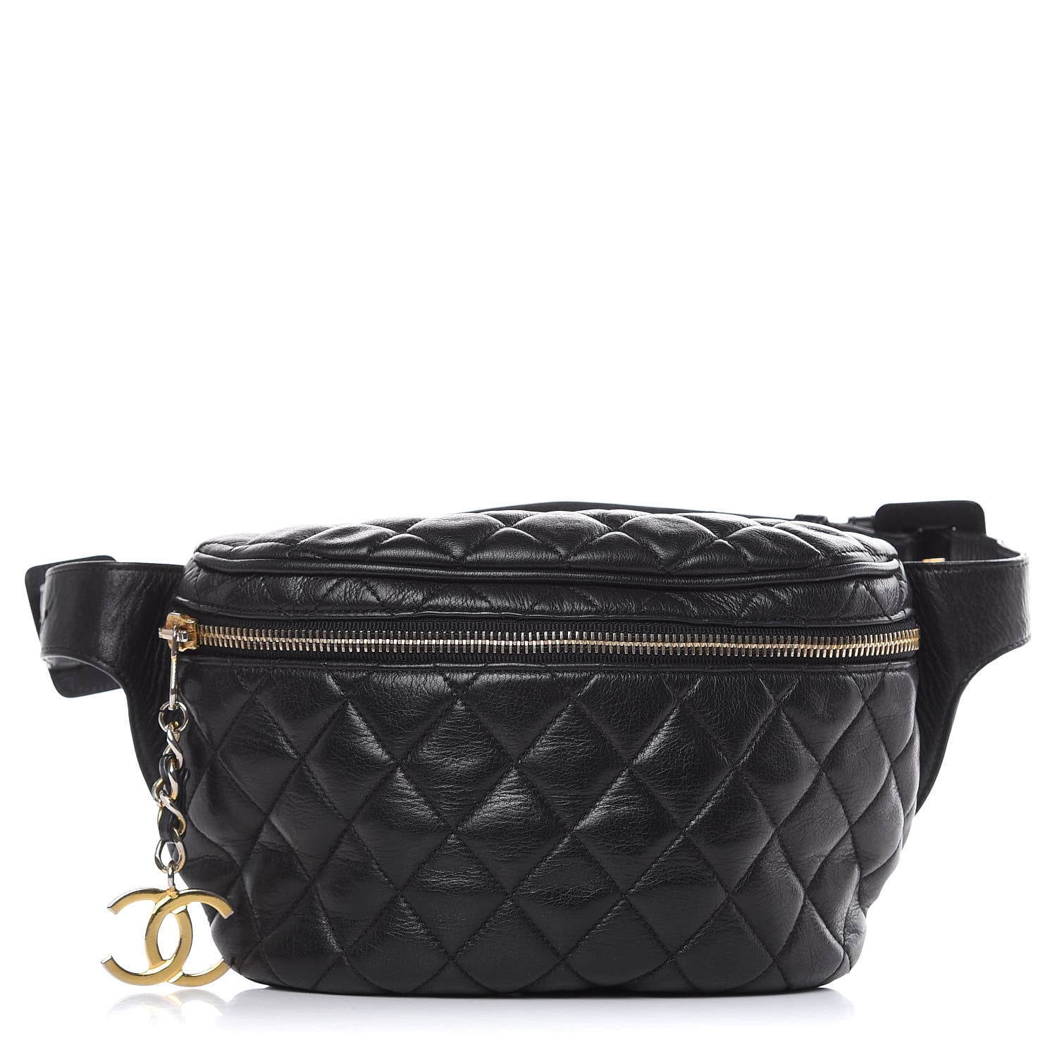 Chanel Calfskin Quilted Waist Bag Black 1 of 12