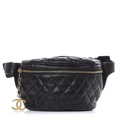 Chanel Calfskin Quilted Waist Bag Black 1 of 12