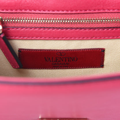 Valentino Garavani Vitello Small Glam Lock Rockstud Flap Cyclamin 12 of 13