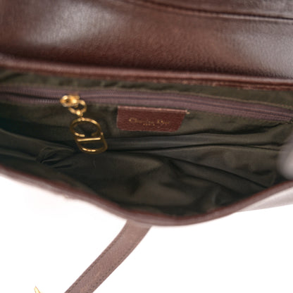 Christian Dior Calfskin Saddle Bag Brown 6 of 12