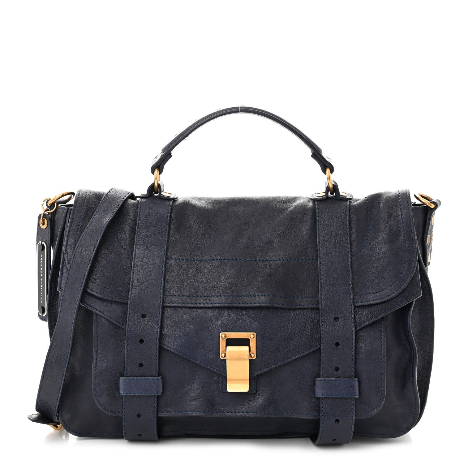 Proenza Schouler PROENZA SCHOULER Lambskin Medium PS1 Satchel Midnight 1 of 12