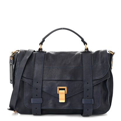 Proenza Schouler PROENZA SCHOULER Lambskin Medium PS1 Satchel Midnight 1 of 12