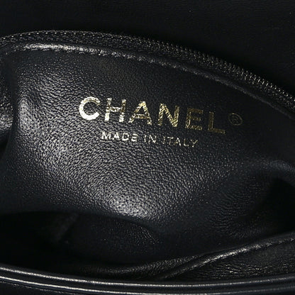 Chanel Lambskin Chevron Quilted Small Trendy CC Dual Handle Flap Bag Black 7 of 9
