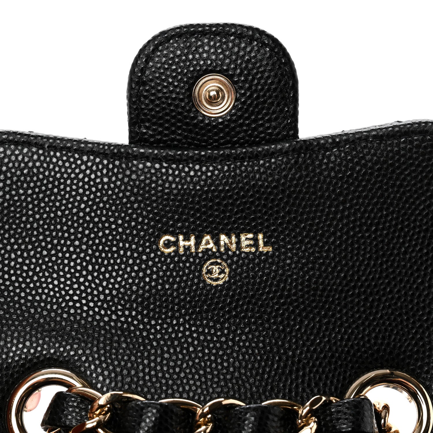 Chanel Caviar Quilted Mini Chain Belt Bag Black 5 of 9