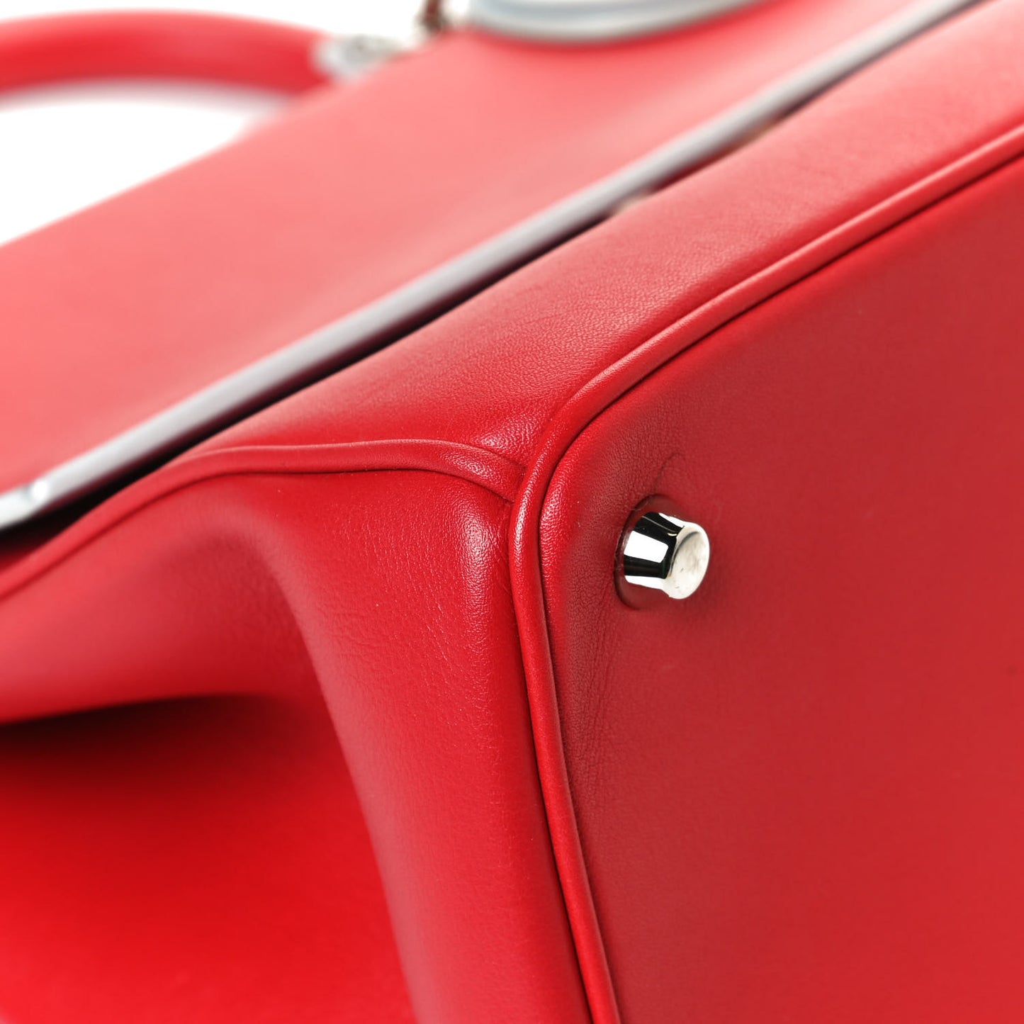 Smooth Calfskin Small Be Dior Flap Red