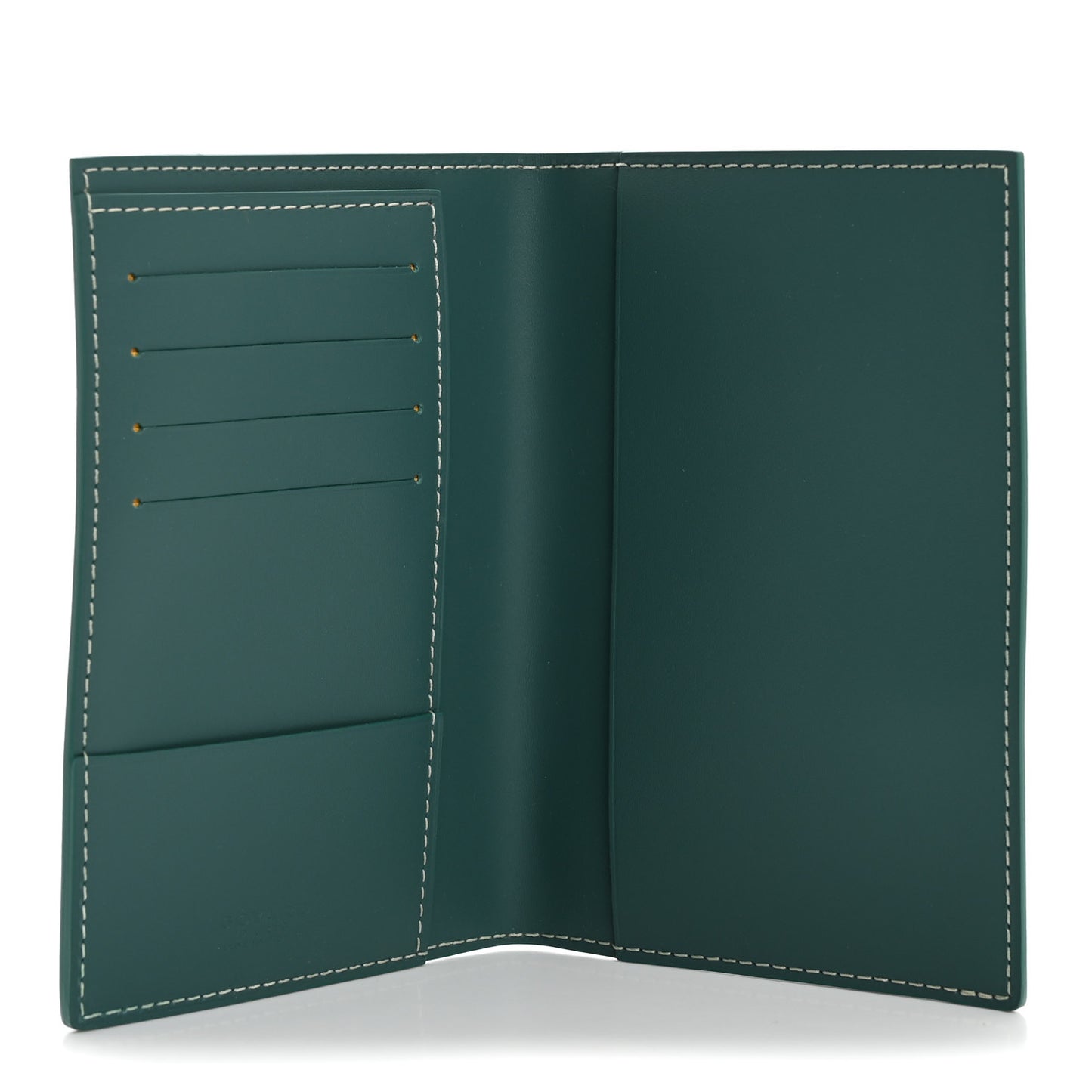 Goyardine Passport Wallet Green