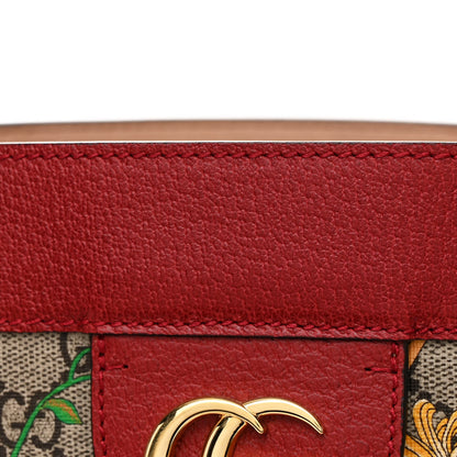 Gucci GG Supreme Monogram Flora Web Large Ophidia Tote Red 10 of 12