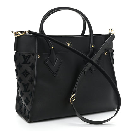 Louis Vuitton Calfskin Monogram Tufting On My Side Black 3 of 11