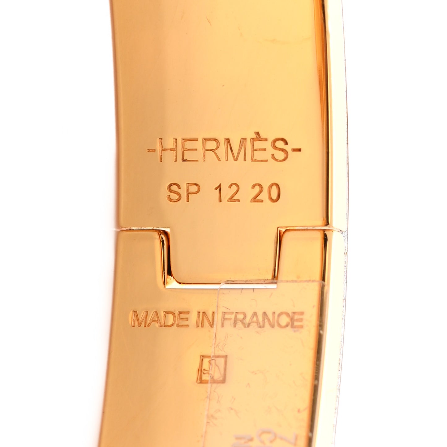 Enamel Narrow Clic Clac H Bracelet PM Black