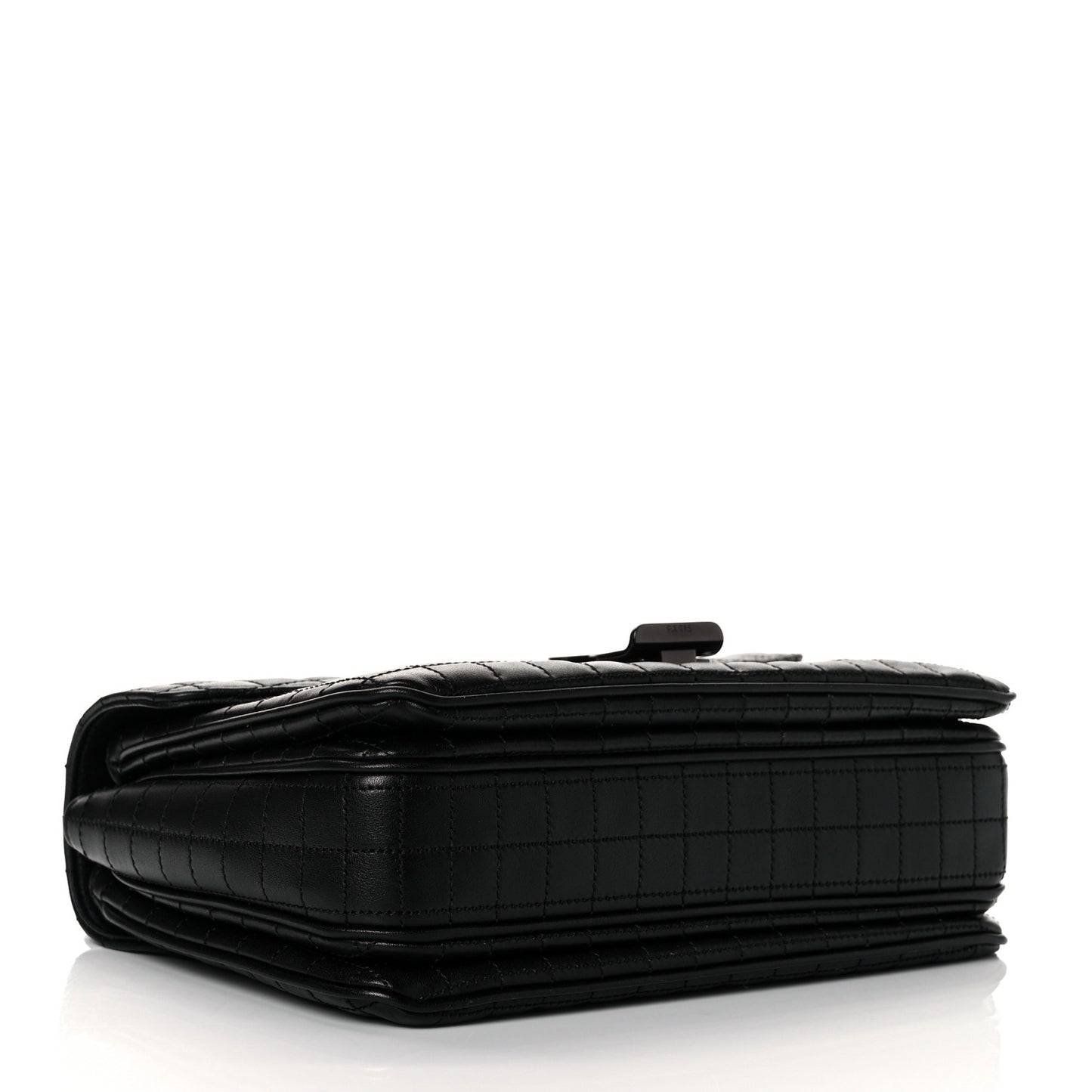 Calfskin Quilted Medium C Bag Black