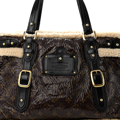 Louis Vuitton Patent Monogram Shearling Sac Thunder 7 of 13