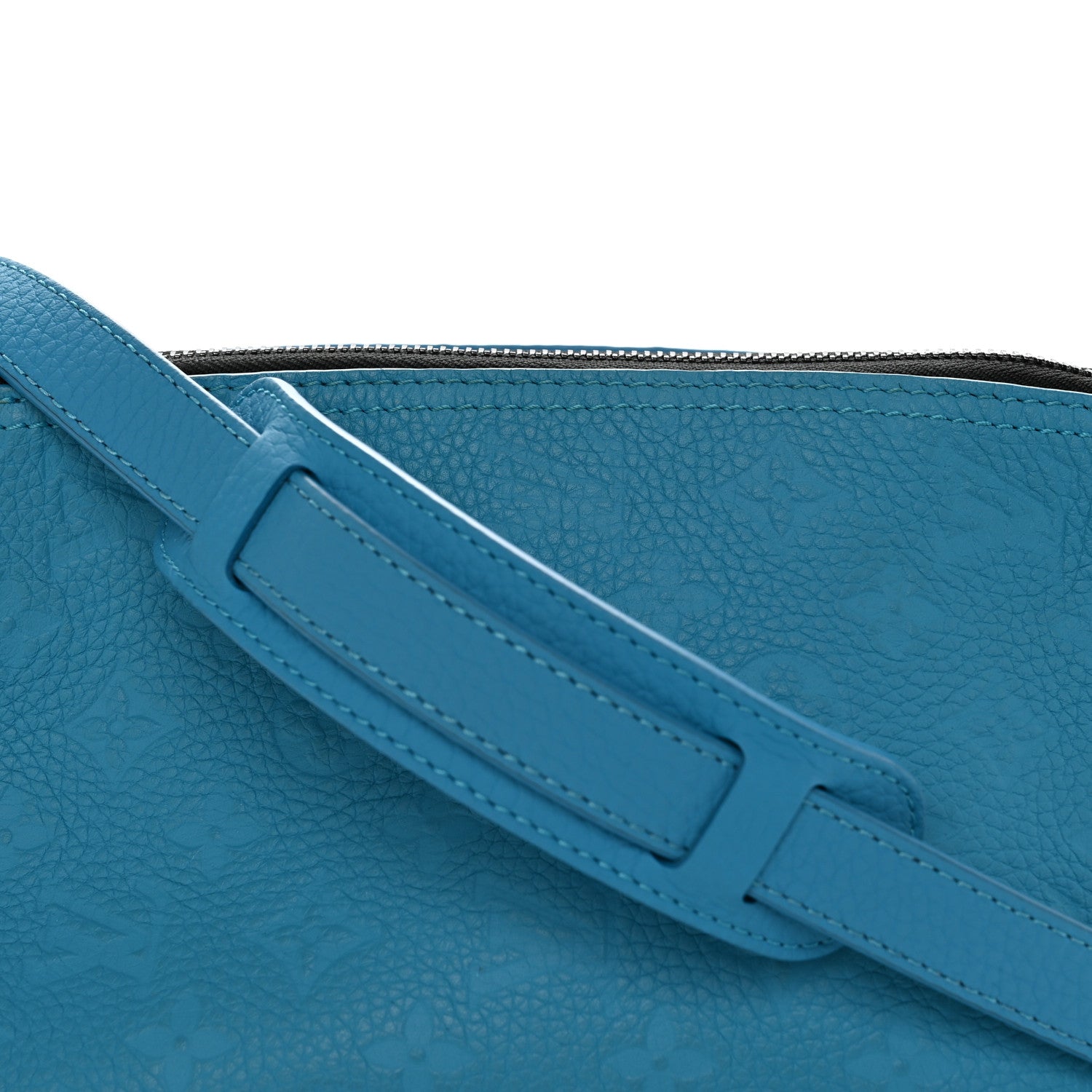 Louis Vuitton Taurillon Monogram Triangle Messenger Turquoise 8 of 11