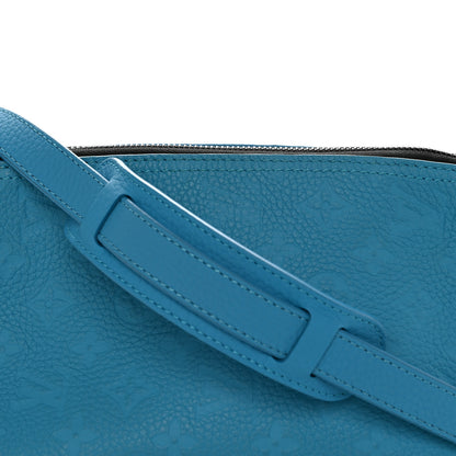 Louis Vuitton Taurillon Monogram Triangle Messenger Turquoise 8 of 11