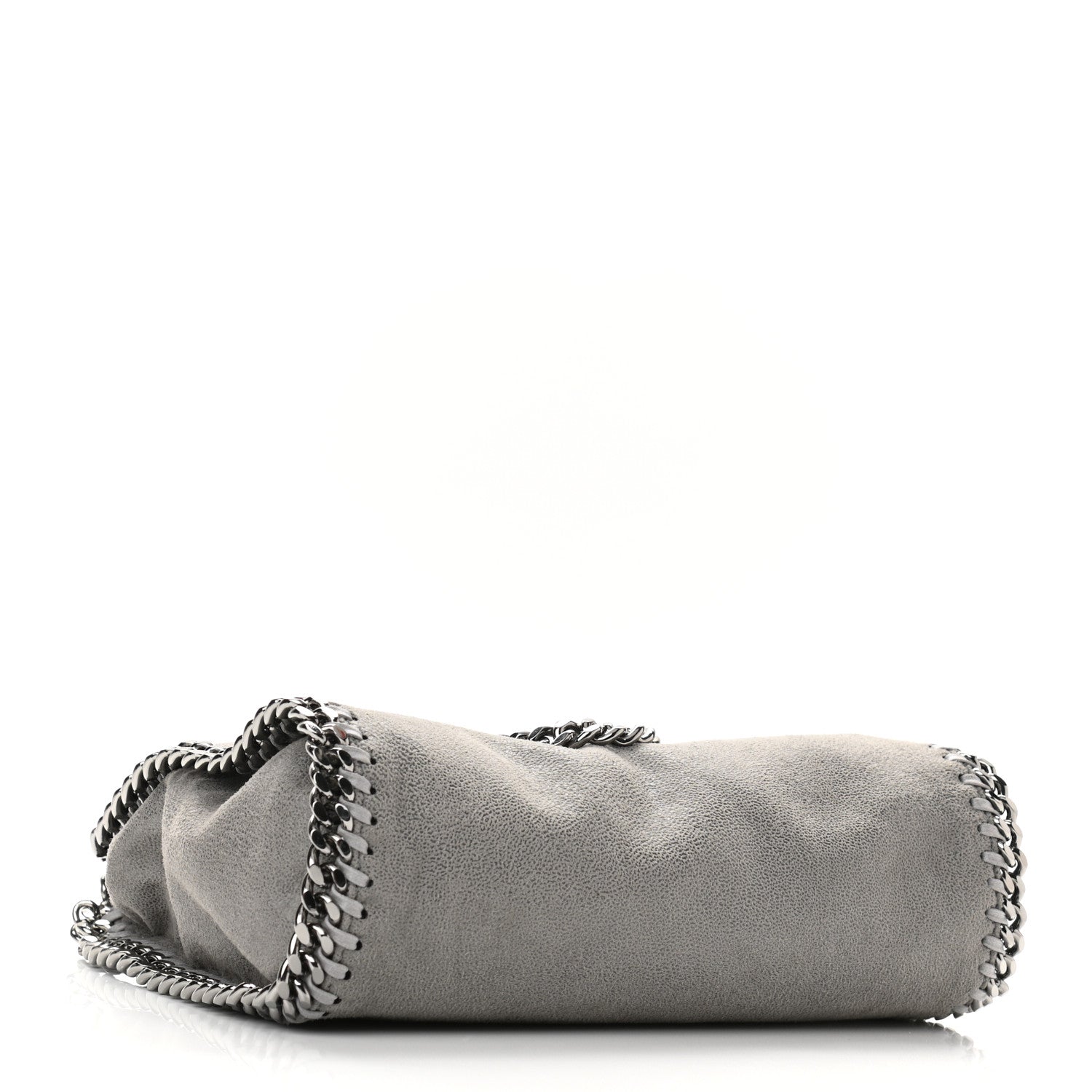 Stella McCartney Shaggy Deer Mini Falabella Fold Over Tote Light Grey 3 of 8