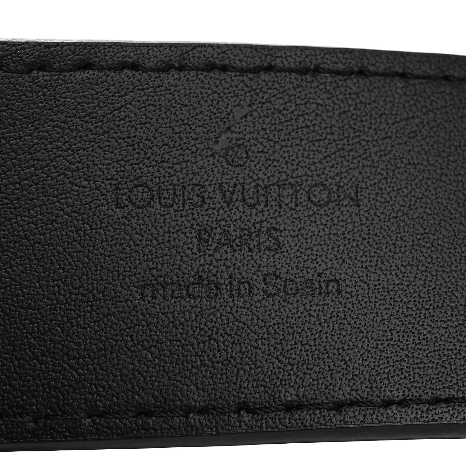 Louis Vuitton Calfskin 35mm Pont Neuf Belt 75 30 Black 4 of 9