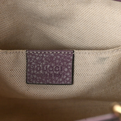Gucci Calfskin Mini Bamboo Shopper Tote Purple 6 of 10