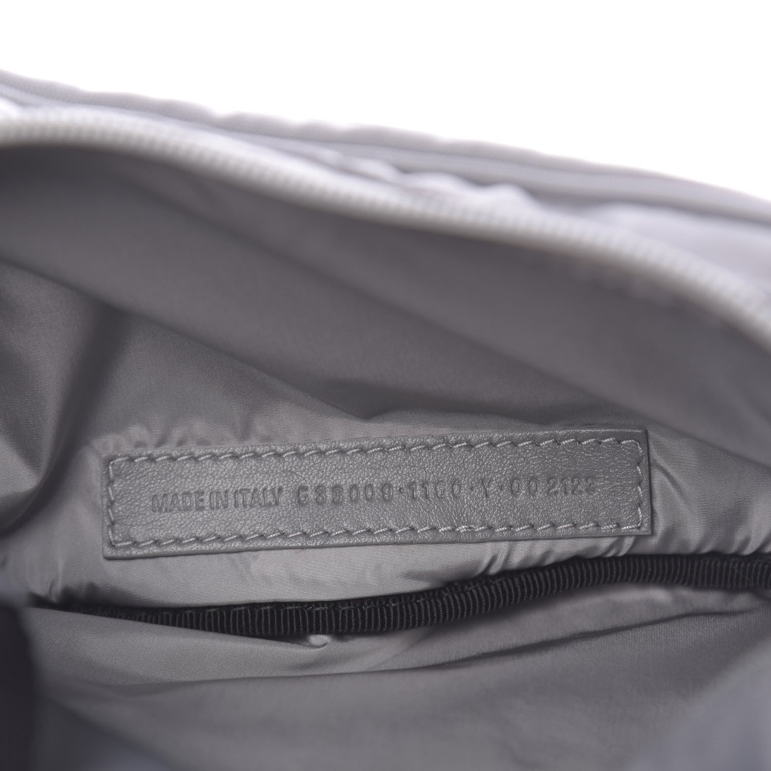 Balenciaga Textured Sport Nylon Logo Embroidered Wheel Beltpack Grey White 7 of 10