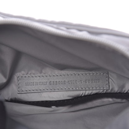 Balenciaga Textured Sport Nylon Logo Embroidered Wheel Beltpack Grey White 7 of 10