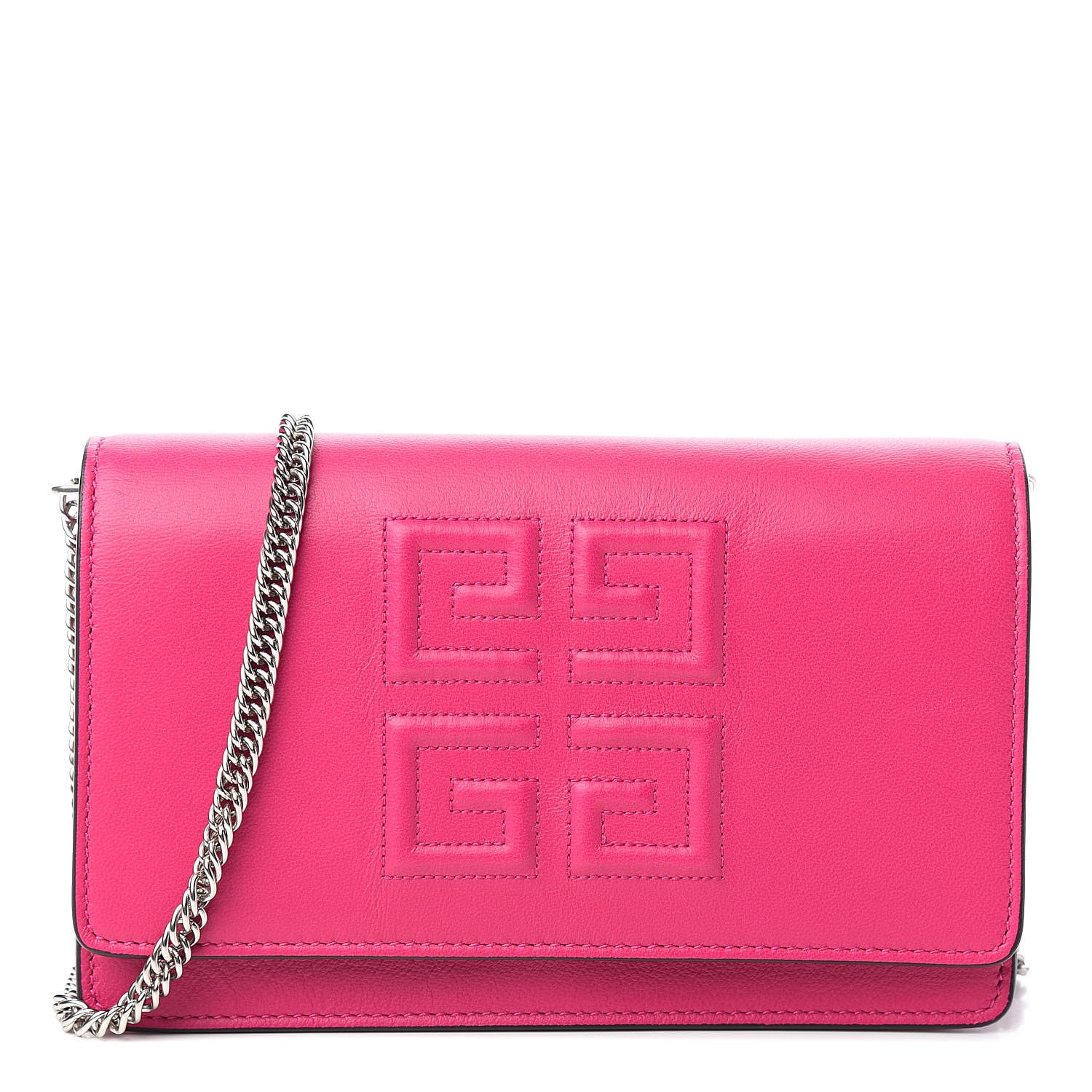 Givenchy Lambskin Emblem Chain Wallet Cyclamen 1 of 10