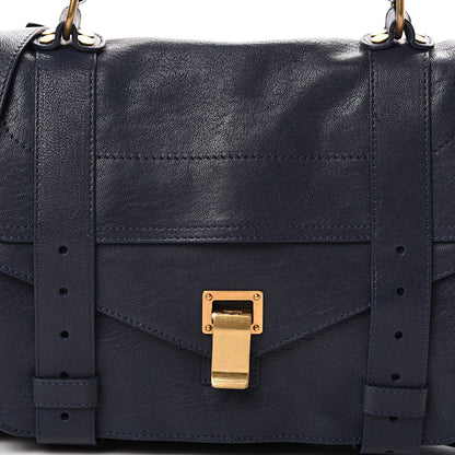 Proenza Schouler Lambskin Medium PS1 Satchel Midnight 8 of 10