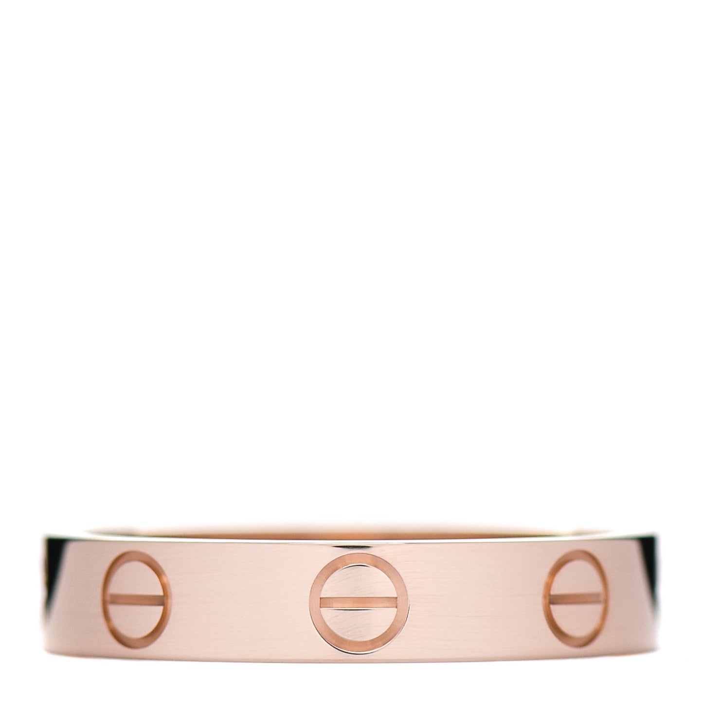 18K Pink Gold 3.5mm LOVE Wedding Band Ring 51 5.75