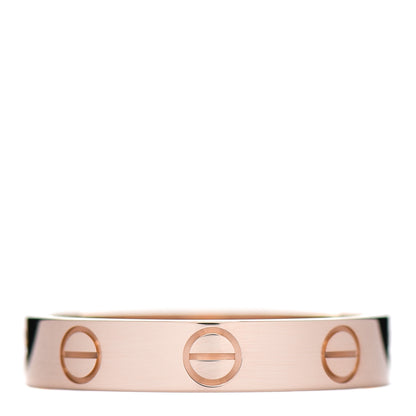 Cartier 18K Pink Gold 3.5mm LOVE Wedding Band Ring 51 5.75 1 of 5
