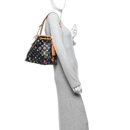 Louis Vuitton Monogram Multicolor Petit Noe Black 2 of 9