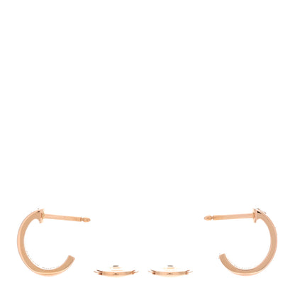 Cartier 18K Pink Gold Small LOVE Hoop Earrings 3 of 5
