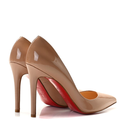 Christian Louboutin Patent Pigalle 100 Pumps 37 Nude 4 of 8