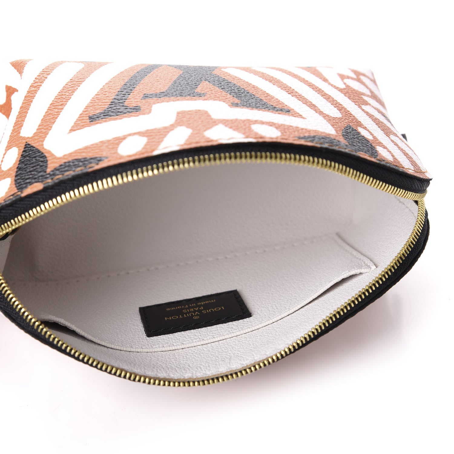 Louis Vuitton Monogram Giant Crafty Cosmetic Pouch Crème Caramel 5 of 9