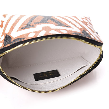 Louis Vuitton Monogram Giant Crafty Cosmetic Pouch Crème Caramel 5 of 9