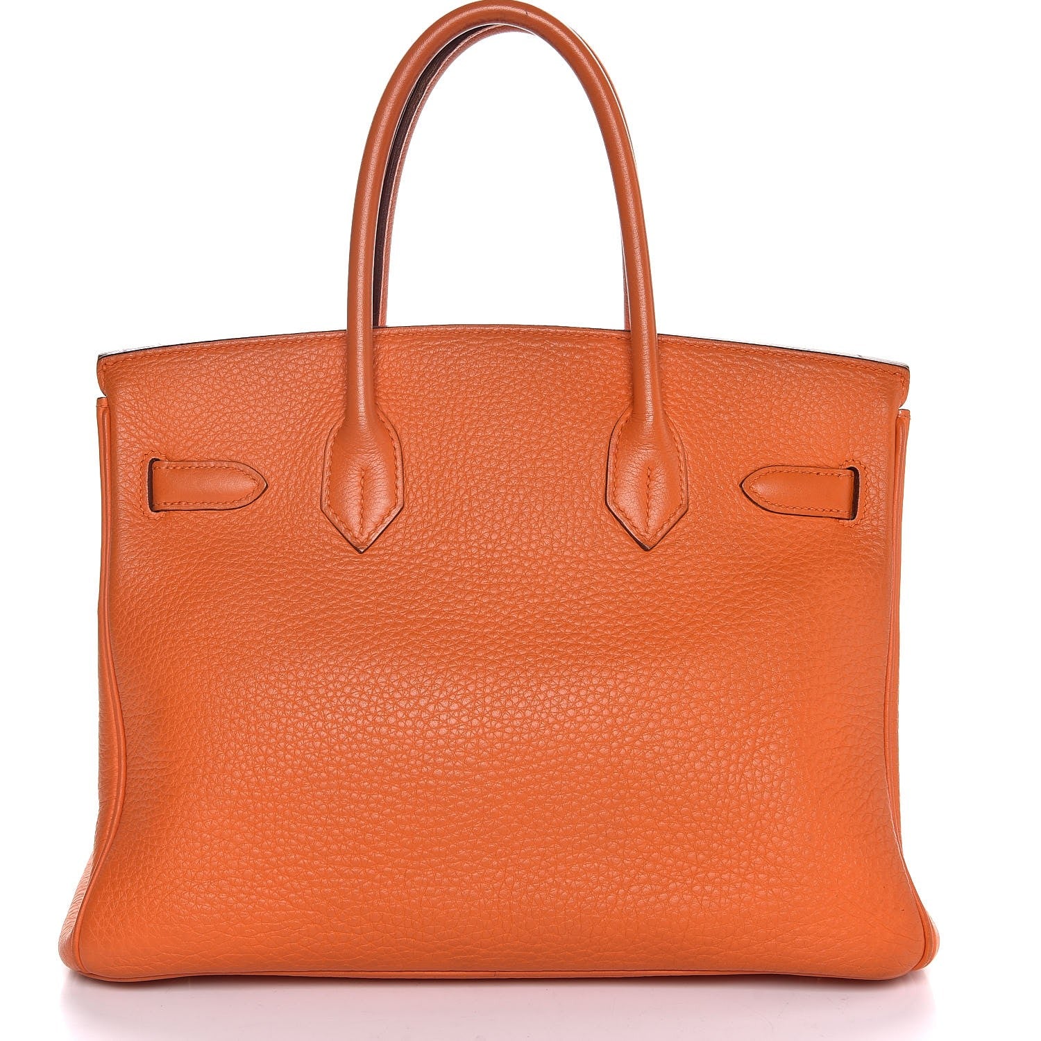 Hermes Taurillon Clemence Birkin 30 Orange 5 of 39