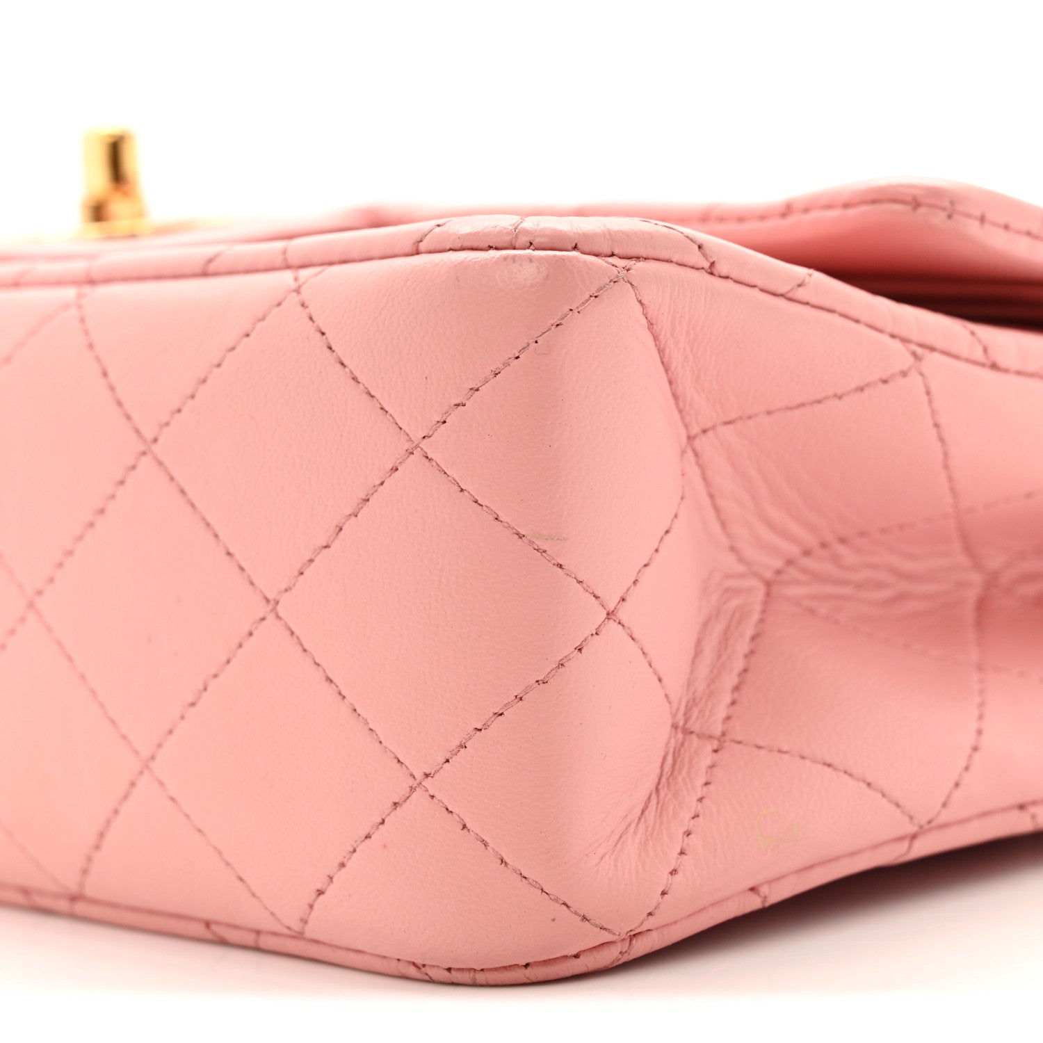 Chanel Lambskin Quilted Medium Double Flap Light Pink 10 of 16
