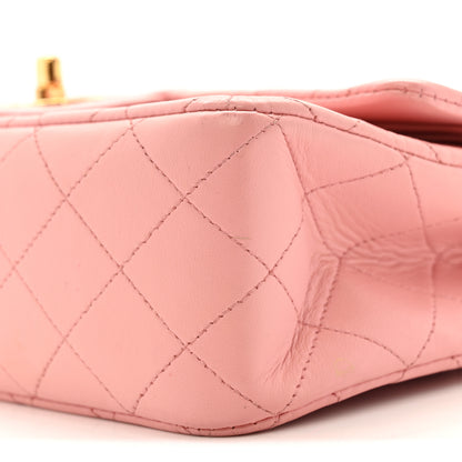 Chanel Lambskin Quilted Medium Double Flap Light Pink 10 of 16